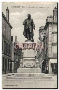 Old Postcard Langres Diderot philospher