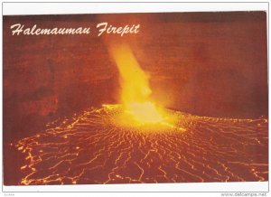 Eruption of Kilauea Volcano, Halemaumau Firepit, Hawaii National Park, 40-60s