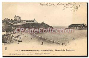 Old Postcard SAINT-QUAY-PORTRIEUX Beach Countess