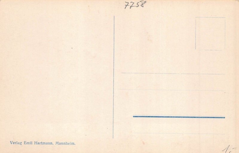 L311 Germany Meersburg Bodensee Rittersaal im Alten Schloss interior postcard