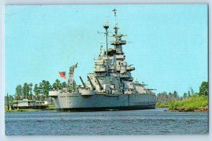 Wilmington North Carolina NC Postcard USS North Carolina Battleship World War II