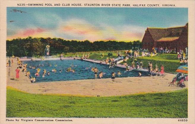 Virginia Halifax County Swimming Pool & Club House Staunton River State ...