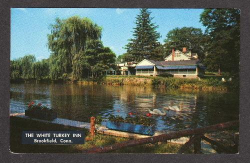 CT White Turkey Inn Restaurant BROOKFIELD Connecticut Postcard