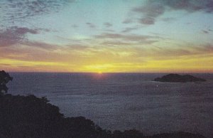Sunset At Acapulco Mexico Mexican Postcard