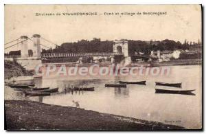 Postcard Old Bridge and surroundings Villefranche village of Beauregard