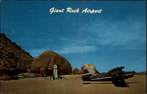 GIANT ROCK AIRPORT CA High Desert Old Postcard