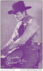 Vintage Cowboy Arcade Card Richard Arlen