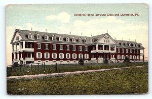 LILITZ, PA Pennsylvania ~ BRETHREN HOME c1910s Lancaster County Postcard