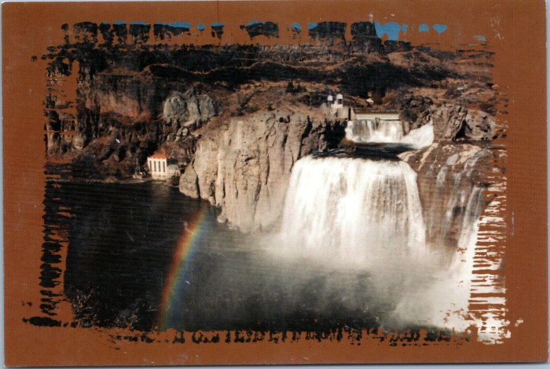postcard Idaho - Shoshone Falls - summertime flow
