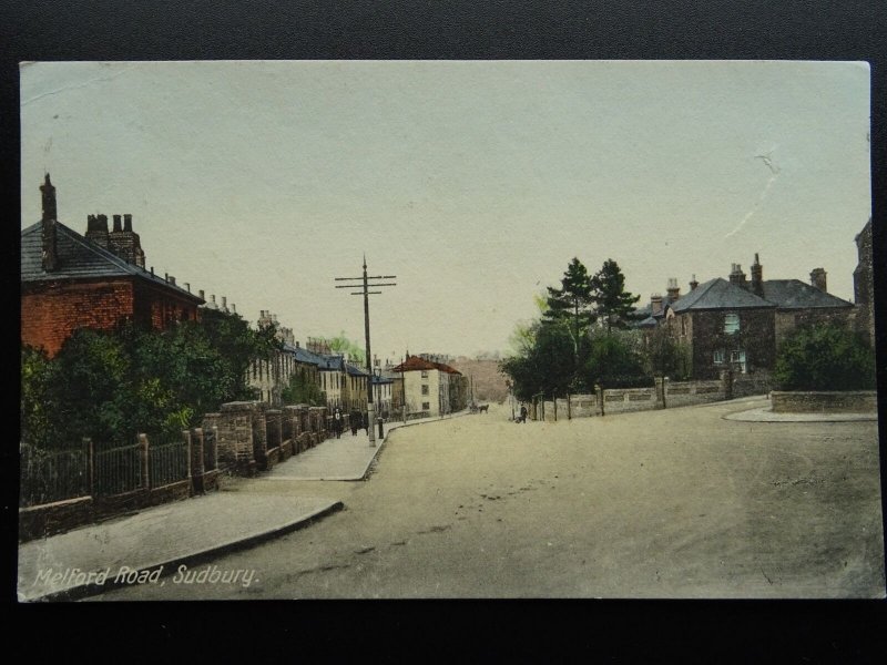 Suffolk SUDBURY Melford Road c1906 Postcard