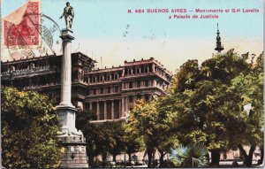 Argentina Buenos Aires Monumento al Al Lavalle y Palacio de Justicia C204