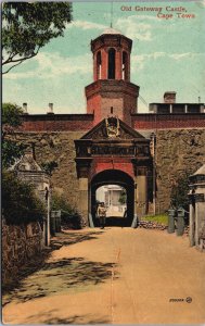 South Africa Old Gateway Castle Cape Town Vintage Postcard C038