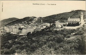 CPA Sartene vue generale CORSICA (1078076)