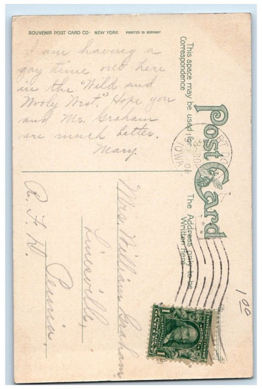 1908 C.G.W. Railway Viaduct Fort Dodge Iowa IA Antique Posted Postcard