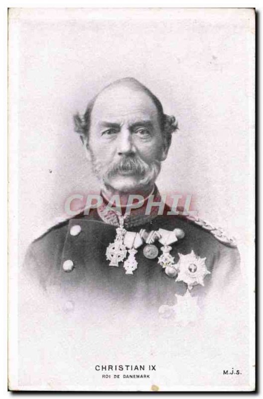 Old Postcard King Christian IX of Denmark