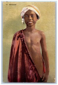 Young Boy Postcard Mohamed Lehnert & Landrock c1910's Unposted Antique