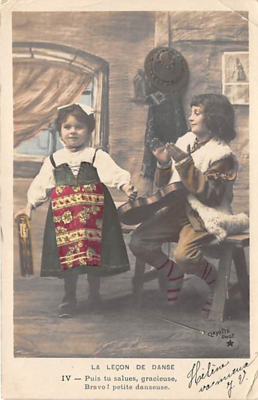 La Lecon de Danse Clayette Photo Child, People Photo Postal Used Unknown 