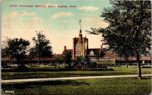 Iowa Cedar Rapids Union Passenger Station 1910