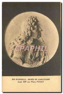 Old Postcard Museum of Longchamp Marseille Louis XIC by Pierre Puget
