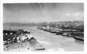 Business District 1940s Seattle Washington Waterfront RPPC Postcard 20-2409