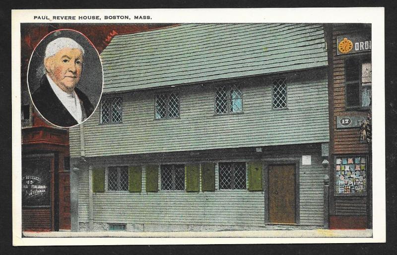 Paul Revere's House Boston Massachusetts unused c1920's