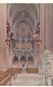 Washington D.C., Washington Cathedral Interior Mount St. Alban Church, Postcard