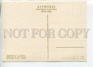 442377 USSR 1958 year Vilnius Lithuania Lenin monument postcard