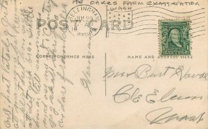 RPPC Postcard Washington Dig Potatoes 1908 Farm exaggeration 23-5786