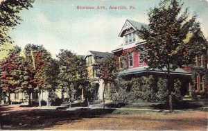 Postcard Sheridan Avenue in Annville, Pennsylvania~130963