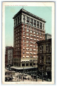 c1905's Traction Building Exterior Roadside Cincinnati OH Unposted Cars Postcard