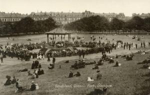 UK - Scotland. Glasgow, Queen's Park Bandstand  *RPPC