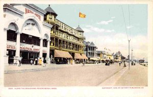 Along The Boulevard Revere Beach Massachusetts 1905c postcard