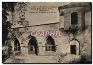 Old Postcard Saint-Ouen-L'aumône the famous Abbey Remains Maubuison founded ...