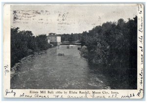 1907 Elders Mill Built 1860 By Elisha Randall Mason City Iowa IA Posted Postcard