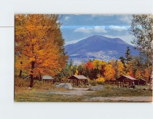 Postcard Mt. Katahdin from Katahdin Stream Camp Site Baxter State Park Maine USA