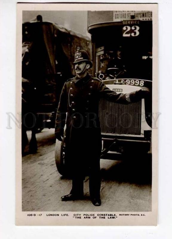 271278 UK LONDON LIFE city police Constable BUS #23 photo PC