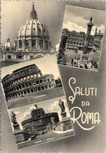 postcard Rome, Italy multiview - Saluti da Roma