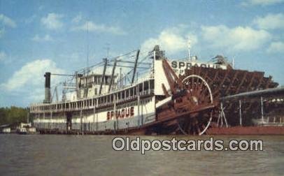 The Showboat, Prague, Vicksburg, Mississippi, MS USA Steam Ship Unused 