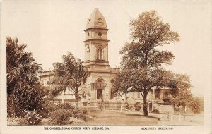 RPPC CONGREGATIONAL CHURCH NORTH ADELAIDE AUSTRALIA REAL PHOTO POSTCARD 1920s