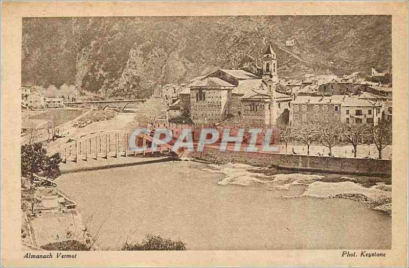 Postcard Old Breil (Alpes Maritimes) Station has Frontiere Franco Italian