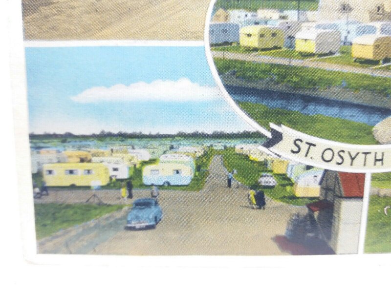 St Osyth Caravan Site Beach The Monks Head Bar Pub Clacton Vintage