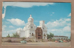 San Xavier Mission del Bac Vintage Full Color Postcard, Tuscon, Arizona