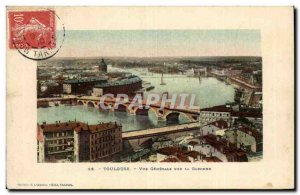 Toulouse - Vue Generale on the Garonne - Old Postcard