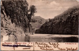 New Zealand Ngaporo, Wanganui River, The New Zealand Rhine Postcard C209