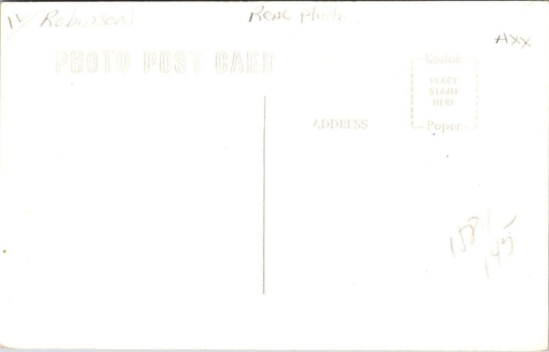 RPPC Crawford County Court House, Robinson IL Vintage Postcard V72