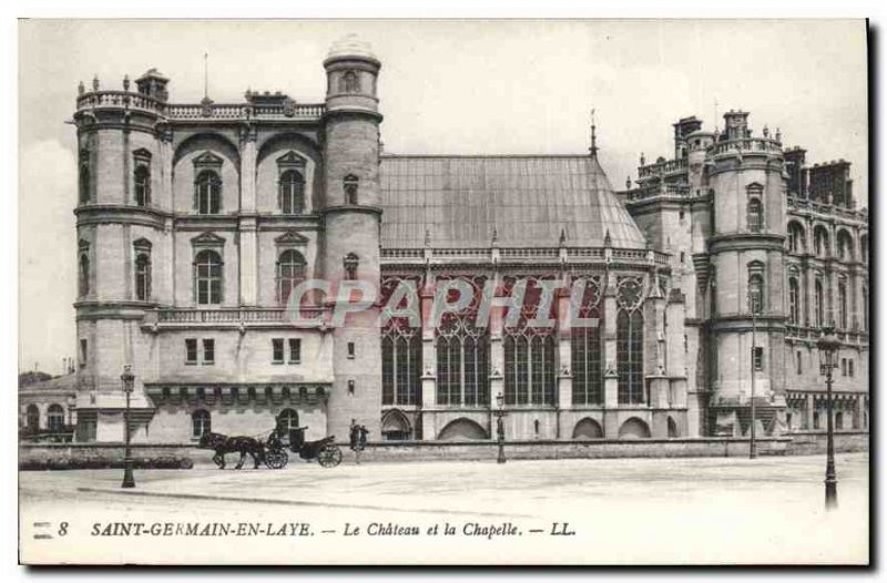 Old Postcard Saint Germain en Laye The Castle and Chapel