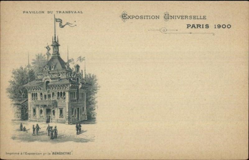 1900 Paris Universelle Expo Pavillon du Transvaal Postcard