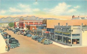 Postcard New Mexico Las Cruces Main Street Willis Teich 23-9168