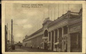 Rockaway Beach Long Island NY Steeple Chase Park c1910 Postcard