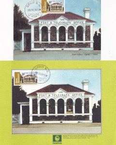 Post & Telegraph Office Ophir New Zealand 2x First Day Cover